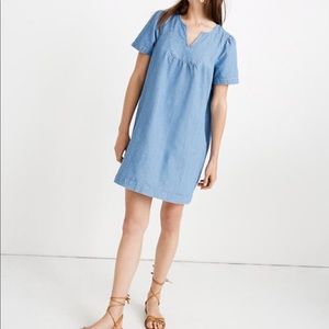 Madewell Denim Popover Swing Dress